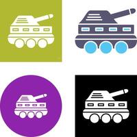 Infantry Tank Icon Design vector
