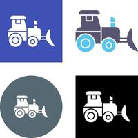 Industrial Tractor Icon Design vector