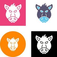 Pig Icon Design vector