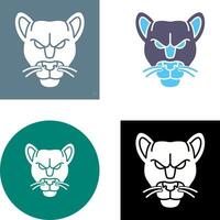 Black Panther Icon Design vector