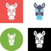 Donkey Icon Design vector