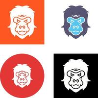 Gorilla Icon Design vector