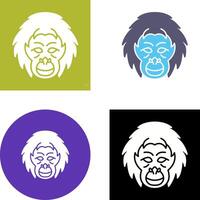 Orangutan Icon Design vector