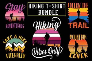 Hiking t shirt design for print on demand, adventure mountain outdoor hiking custom t-shirt design bundle, Adventure is Calling Hiking vector