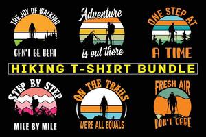 Hiking t shirt design for print on demand, adventure mountain outdoor hiking custom t-shirt design bundle, Adventure is Calling Hiking vector