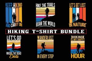 excursionismo t camisa diseño para impresión en demanda, aventuras montaña al aire libre excursionismo personalizado camiseta diseño manojo, aventuras es vocación excursionismo vector