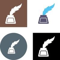 Inkwell Icon Design vector