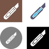 papelería cuchillo icono diseño vector