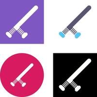 Baton Icon Design vector