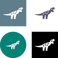 Dinosaur Icon Design vector