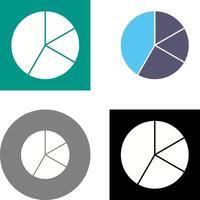 Pie Chart Icon Design vector