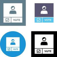 Candidate Banner Icon Design vector