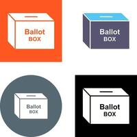Ballot Box Icon Design vector