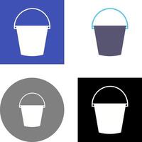 Water Bucket Icon Design vector
