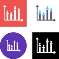 Candidate Graph Icon Design vector