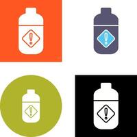 Pesticide Bottle Icon Design vector