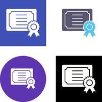 Certificate Icon Design vector