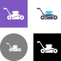 Lawn Mower Icon Design vector