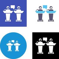 Debate Icon Design vector