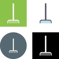 Fork picking Leaves Icon Design vector