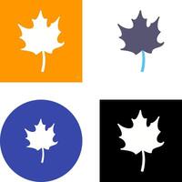 Autumn Leaf Icon Design vector