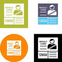 Candidate Results Icon Design vector