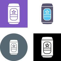 Beer Can Icon Design vector