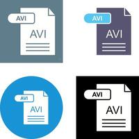 AVI Icon Design vector