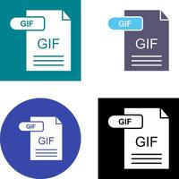 GIF Icon Design vector