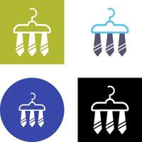 Three Ties Icon Design vector