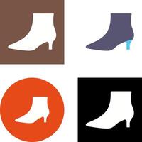 Boots with Heels Icon Design vector