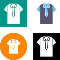 Shirt and Tie Icon Design vector