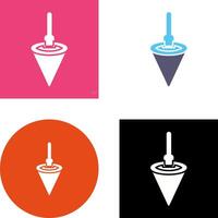 Plumb Bob Icon Design vector