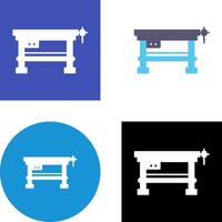 Work Bench Icon Design vector