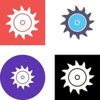 Saw Blade Icon Design vector