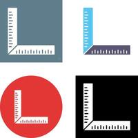 square Ruler Icon Design vector