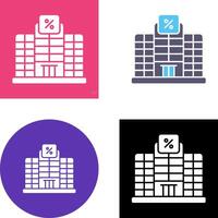 Building Icon Design vector