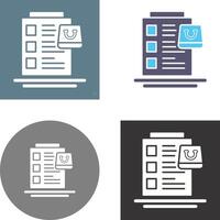 Wish List Icon Design vector