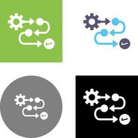 Process Icon Design vector