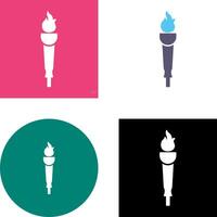 Museum Torch Icon Design vector