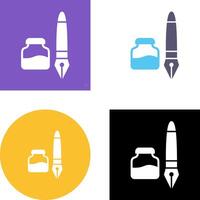 Ink and Pen Icon Design vector