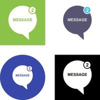 Message Bubbles Icon Design vector