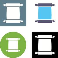 Scroll of Paper Icon Design vector