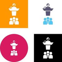 Seminar Icon Design vector