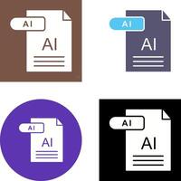 AI Icon Design vector