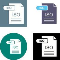 ISO Icon Design vector