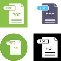 PDF Icon Design vector