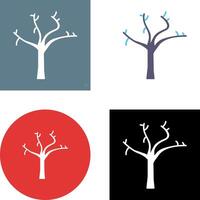 Tree with no Leaves Icon Design vector