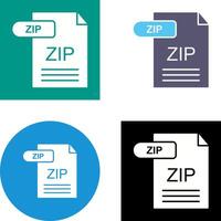 ZIP Icon Design vector