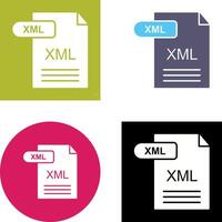 xml icono diseño vector